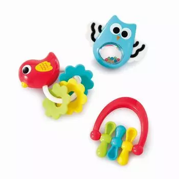Центр раннего обучения Центр раннего обучения Детские игрушки для детей от 3 месяцев и старше Моя первая погремушка Набор из 3 погремушек Детские игрушки Детские подарки 200381 Оригинальный продукт