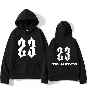Central Cee Obsessed with You Толстовка с капюшоном в готическом стиле с графическим принтом Повседневная удобная одежда Толстовка в стиле панк XS серый