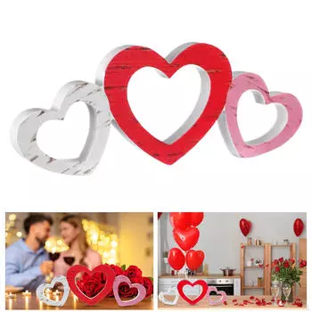 Центральная композиция в виде сердца для украшения стола, Валентинка, поделка, коллекционные предметы, гостиная PVC