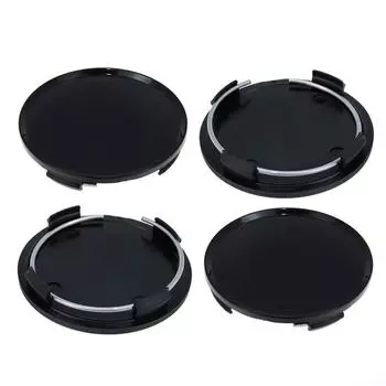 Центральная крышка колеса автомобиля Крышка центра колеса автомобиля из АБС-пластика Крышка центра колеса автомобиля черная