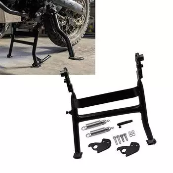 Центральная подставка для мотоцикла KLR650 с рычагом для педали, стояночный кронштейн, опорная рама для Kawasaki KLR 650 KL650E 2008-2018 чёрный
