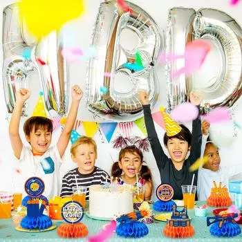 Центральные элементы для вечеринки в виде сот с изображением дротика-9 шт. Центральные элементы для вечеринки в виде сот с изображением дротика, центральные элементы для дня рождения в виде сот с изображением дротика, украшения для дня рождения в виде сот