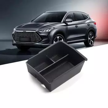 Центральный блок управления автомобиля, подлокотник, верхний/нижний ящик для хранения, органайзер для Byd Song Plus Dm-i Ev 2024 2024, аксессуары для интерьера