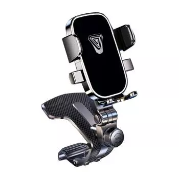 Центральный держатель для мобильного телефона на приборную панель, Крепление для телефона в автомобиль, Конструкция для взятия и установки одной рукой, Навигационный кронштейн, Универсальный для всех транспортных средств One Size