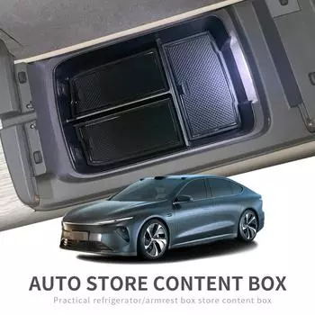 Центральный подлокотник автомобиля, ящик для хранения для NIO ET7 2025-2025, центральная консоль, лоток, органайзер, аксессуары, уборка, черный