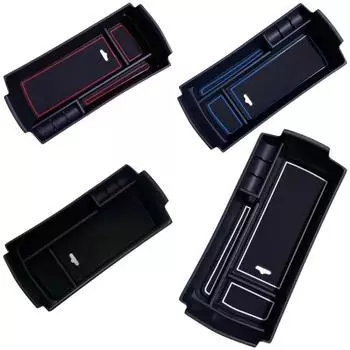 Центральный подлокотник для хранения вещей, контейнер-держатель, лоток для PEUGEOT 5008 3008 2017 2018 2019 2020 Аксессуары для салона автомобиля чёрный