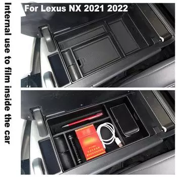 Центральный подлокотник для хранения вещей, органайзер для Lexus NX 2024-2024 - Подлокотник, органайзер, лоток, автомобильные аксессуары H0Z9 чёрный