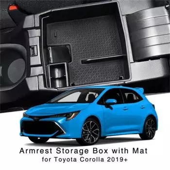 Центральный подлокотник для хранения вещей Toyota Corolla E210 2019 2020 2024 2024 Центральная консоль Органайзер Контейнеры Лоток Аксессуары