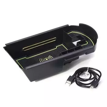 Центральный подлокотник с отсеком для хранения, беспроводное зарядное устройство для телефона для Toyota C-HR CHR 2016-2019