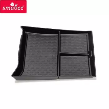 Центральный ящик для хранения Smabee Car для Chery Tiggo 9, центральная консоль, нижний ярус, поддон, органайзер TPE, аксессуары, хранение, уборка, ЧЕРНЫЙ