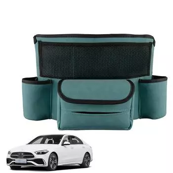 Центральный ящик для подлокотника с пультом управления, сумка для хранения, большая вместимость, центральный ящик для хранения между сиденьями, сумка для хранения салфеток, центральная сумка для хранения на сиденье автомобиля светло-коричневого