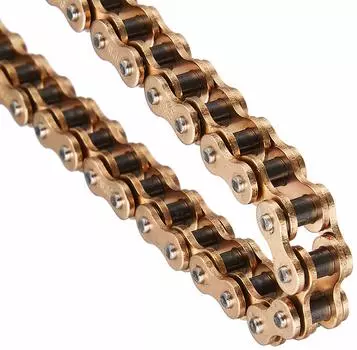 Цепь Daytona Motorcycle Gold Chain, легкая, усиленная, EK25HS, 82 звена, 77415, обезьяна, горилла и т. д.