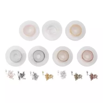 Цепь для изготовления ювелирных изделий 69 футов из нержавеющей стали 7 цветов, золота, серебра, медного покрытия, объемные цепи для шеи