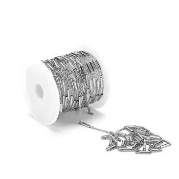 Цепь из нержавеющей стали прочная, сильная, предотвращает аллергию, металлические украшения, аксессуары для подарков, ручная работа