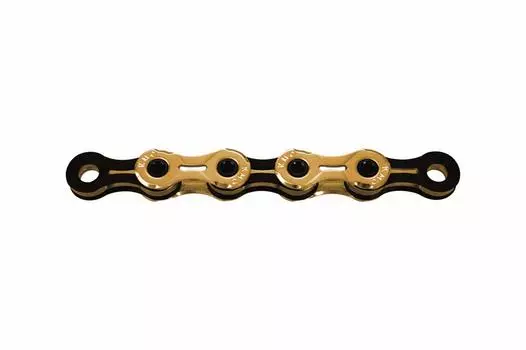 Цепь KMC для X11SL 11SPEED 118L Medium (КМК) TI-ЗОЛОТО/ЧЕРНЫЙ KMC-X11SL-TI/BK