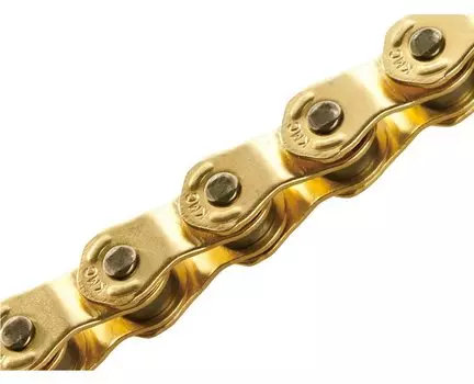 Цепь KMC WIDE Gold SINGLE SPEED Цепь HL-1 Полурама золотой