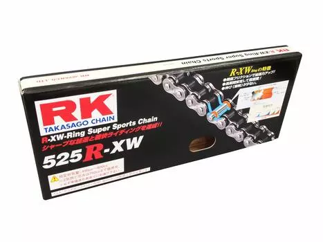 Цепь привода RK EXCEL RK 110L, герметик, сталь (РК) 525R-XW