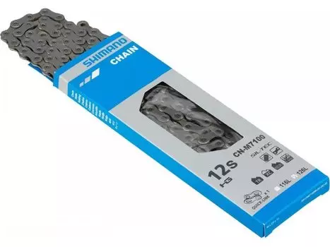 Цепь SHIMANO 138L 12s, быстросъемное соединение в комплекте ICNM7100138Q (12 скоростей) CN-M7100