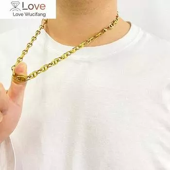 Цепи из нержавеющей стали, ожерелья ручной работы для мужчин и женщин, хип-хоп ювелирные изделия