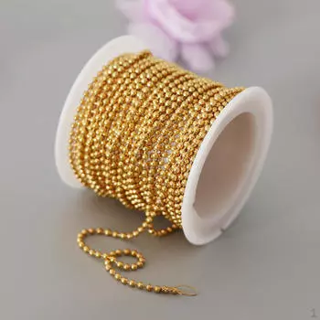 Цепи оптом для самостоятельного изготовления Gold Cable Chain