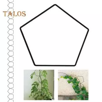 Цепная шпалера для вьющихся растений, пятиугольное кольцо, комплект для поддержки виноградной лозы, нержавеющая сталь, декор для садовой стены для виноградных лоз Pothos A