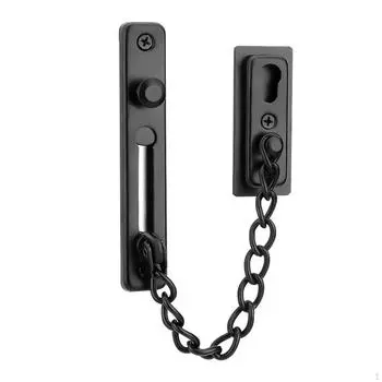 Цепной дверной замок-защелка Безопасность и защита Противоугонный пресс black