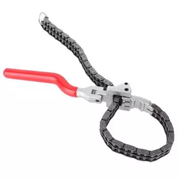 Цепной гаечный ключ для масляного фильтра 13,8 дюйма с длинной ручкой, эргономичный инструмент для ремонта автомобиля