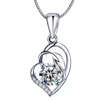 Цепочка Celar с кулоном в форме сердца, кулон с вермикулитом, ожерелье, ожерелье