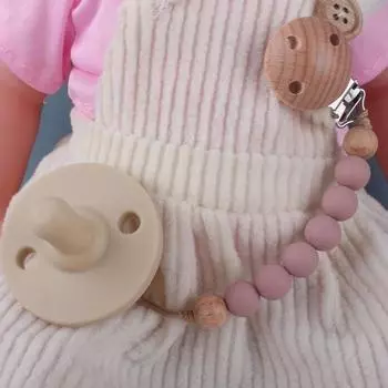 Цепочка для детской соски, силиконовые бусины, товары для младенцев, унисекс, пустышка, держатель для пустышки, легкая анти-потерянная универсальная цепочка для мальчиков и девочек