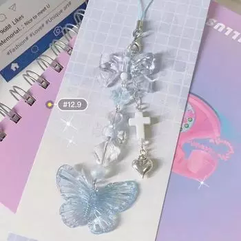 Цепочка для мобильного телефона, Книжка для карточек, Подвеска, Подвесная цепочка, Книга для записей от руки, Gu Card, Брелок для ключей One Size