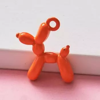 Цепочка для мобильного телефона, маленькие воздушные шары, аксессуары для собак, 3 шт., аксессуары для браслетов, ювелирные изделия, кулон, бусины, кулон из сплава, бусины оранжевый
