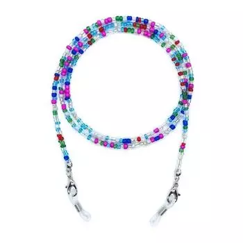 Цепочка для очков, цепочка для очков для дальнозоркости, цветные бусины, ремешок для очков, аксессуары для очков, противоскользящая цепочка для маски 70cm