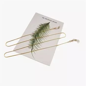 Цепочка для очков, цепочка для солнцезащитных очков, медный ремешок для очков, нескользящий золотой