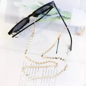 Цепочка для очков, держатель для очков, стильный ремешок для девочек золотистый