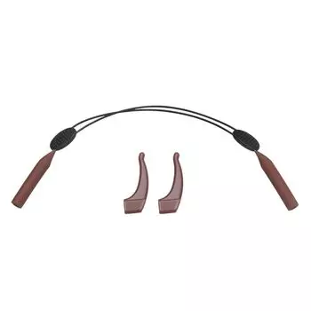 Цепочка для очков, ремешок для очков, противоскользящий крючок для ушей, регулируемая веревка для очков, масштабируемый шнурок для очков Brown M