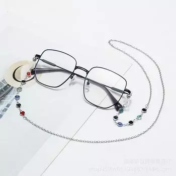 Цепочка для очков женская подвесная цепочка для глаз модная ретро-ювелирная цепочка для очков противоскользящие шнурки аксессуары подвесная цепочка аксессуары золотой