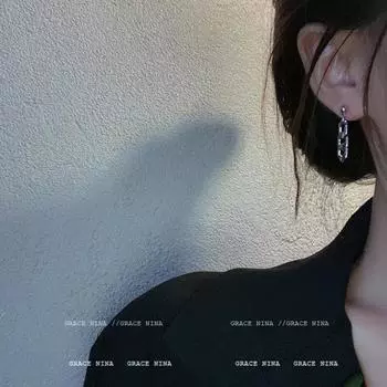 Цепочка для пирсинга в стиле панк-рок, серьги-капли, новинка 2020, ювелирные изделия для вечеринок серебряный