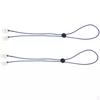 Цепочка для салфеток, 2 шт., держатель с зажимами, ремешок с зажимом — синий, согласно описанию