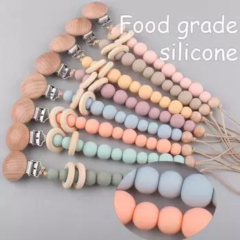 Цепочка для соски, полезные красивые жевательные зажимы для младенцев средней длины, аксессуары для младенцев на открытом воздухе
