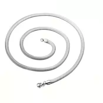 Цепочка из нержавеющей стали 304 с плоским змеиным узором, парное ожерелье, цепочка из титановой стали с плоским змеиным узором на ключицу 2.2mm*