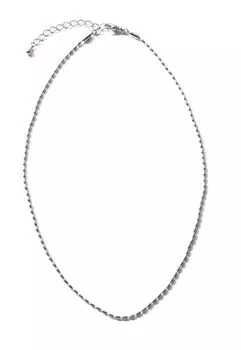 Цепочка из нержавеющей стали, золота, серебра, ожерелье, золото [VOTRE COUTURE] для женщин (Серебряный)