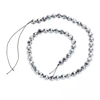 Цепочка из терагерцового камня Снятие стресса Медитация Концентрация Сделай сам Терагерцовые бусины для здоровья 6mm / 0.24in