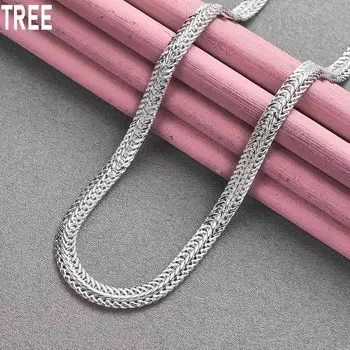 Цепочка из змеиной кости из стерлингового серебра 925 пробы, 20 дюймов, модные свадебные украшения 45CM