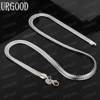 Цепочка из змеиной кости из стерлингового серебра 925 пробы, 20 дюймов, модные свадебные украшения 50CM