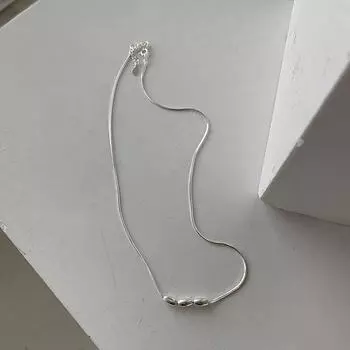 Цепочка из змеиной кости с нишевой текстурой, ожерелье из оливковых бусин, геометрическое универсальное украшение в виде рисового зерна, трендовое женское минималистичное ожерелье