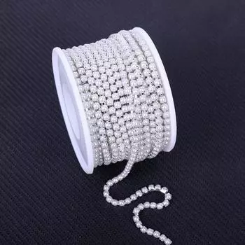 Цепочка-коготь Weichen с жемчужным шифрованием, золотая и серебряная нижняя плотная цепочка-коготь для самостоятельной одежды, ювелирных изделий, аксессуаров, партия SS6- (5 yards/bag)