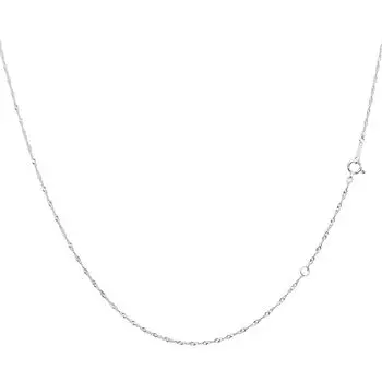 Цепочка-колье Винтовая Pt850 Платина Диаметр проволоки Ширина Длина 55 см [Lara Christie] 0.21 Прибл.. 1.3мм lc97-0043-pt-021-55 серый