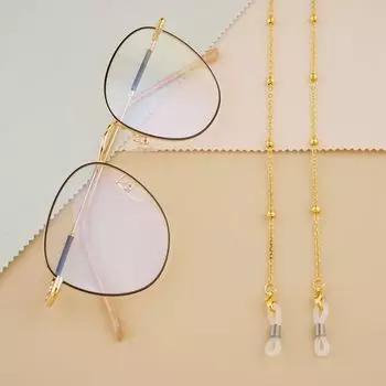 Цепочка Маска Шнурок Бусины Цепочка Металл Очки Цепочка Солнцезащитные Очки Цепочки Маска Цепочка Шнур для Очков black