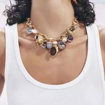 Цепочка на ключицу для индивидуального литературного костюма, аксессуары, многослойное ожерелье с подвеской для женщин Style 1