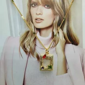 Цепочка на ключицу Микронабор Ожерелье с цветным цирконом Цепочка для свитера